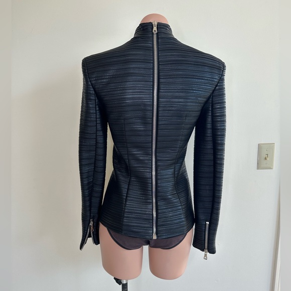 Balmain Signature Leather Long Sleeve - Picture 12 of 15